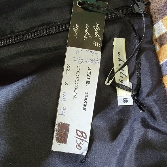 NEW Whitley Womens Cocoa/Purple Mixed Prints Sateen Square Neck Shift Dress Sz S - Picture 9 of 10